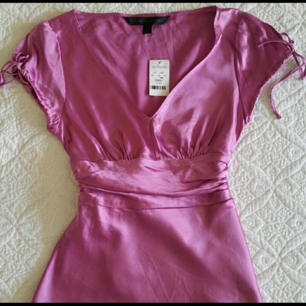 Express Satiny Pink Blouse